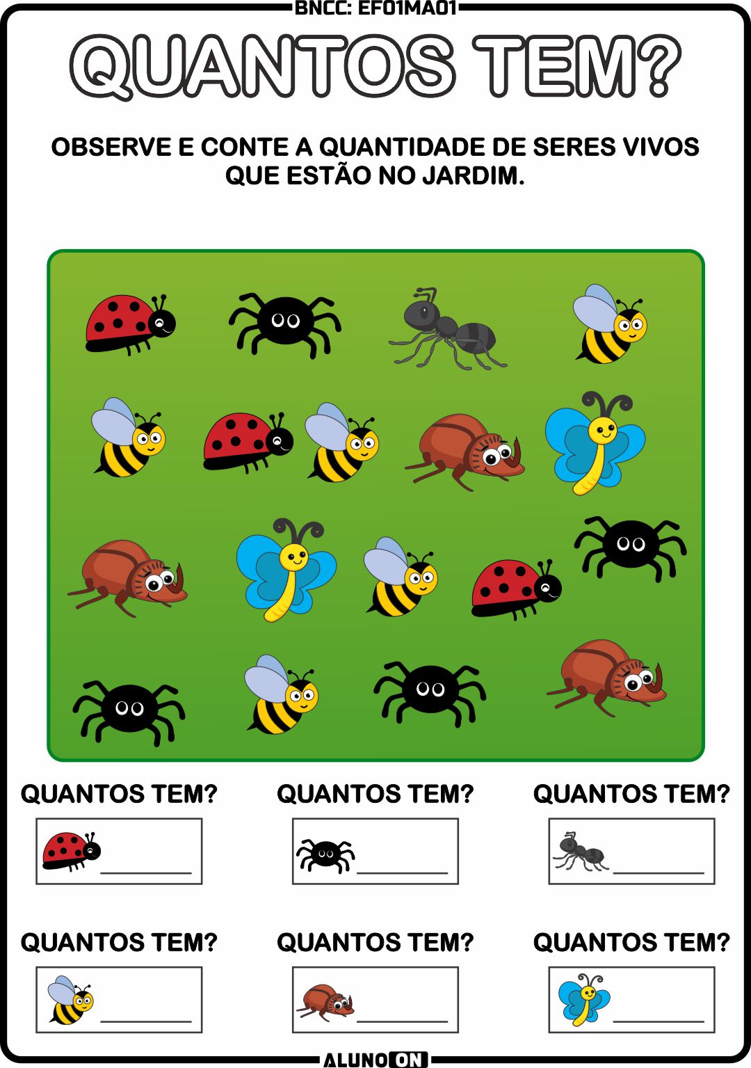 Apostila de matemática BNCC 1 ano fundamental - EF01MA01 - Educação ...