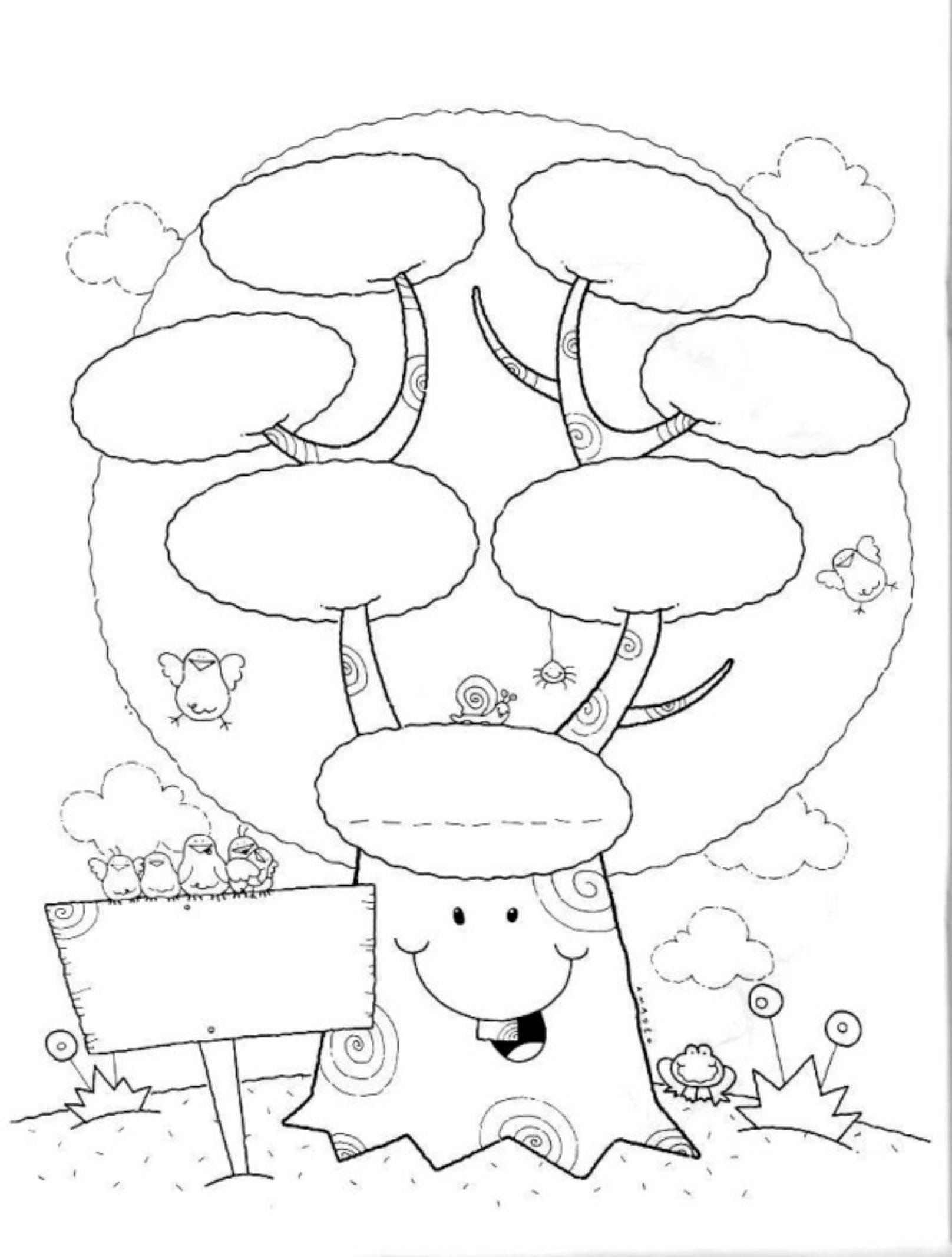 Family tree coloring pages - Preschool and Primary - Aluno On