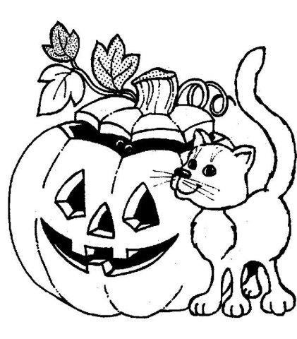 Desenhos para colorir de halloween para crianças