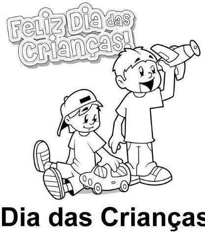 Desenhos Dia das Crianças para imprimir e colorir