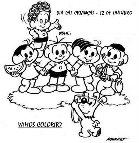 Desenhos de Dia das Crianças para colorir - Bora Colorir