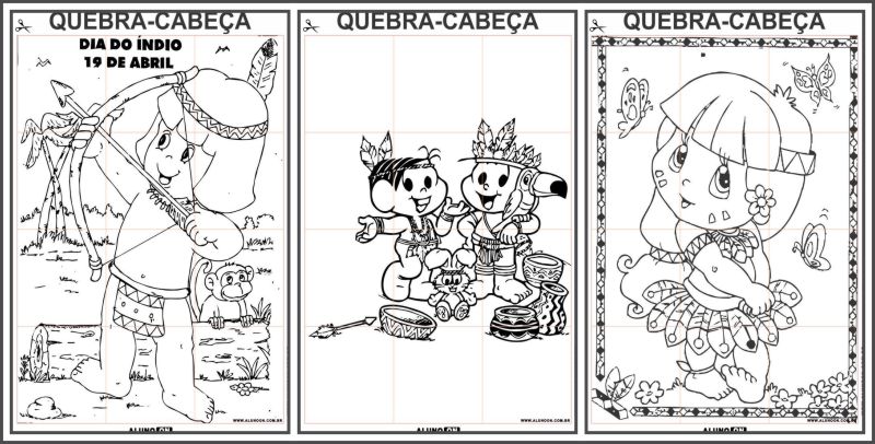 20 quebra-cabeças para colorir e montar - Educação Infantil - Aluno On