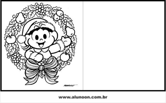 Atividade de Natal para colorir  Desenhos para colorir natal, Desenho de  natal, Monica para colorir