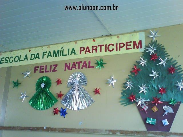 34 Ideias de decorações de Natal para escola - Educação Infantil e  Fundamental - Aluno On