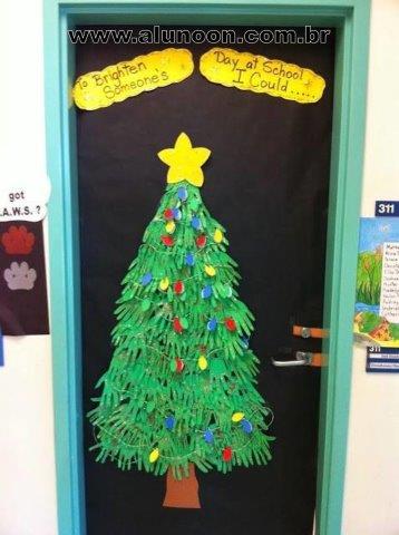 30 Portas decoradas para o Natal - Educação Infantil e Fundamental - Aluno  On