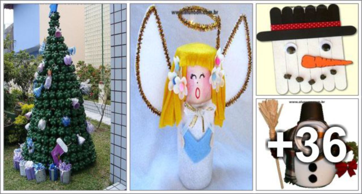 40 Christmas Ideas with Recyclable Materials