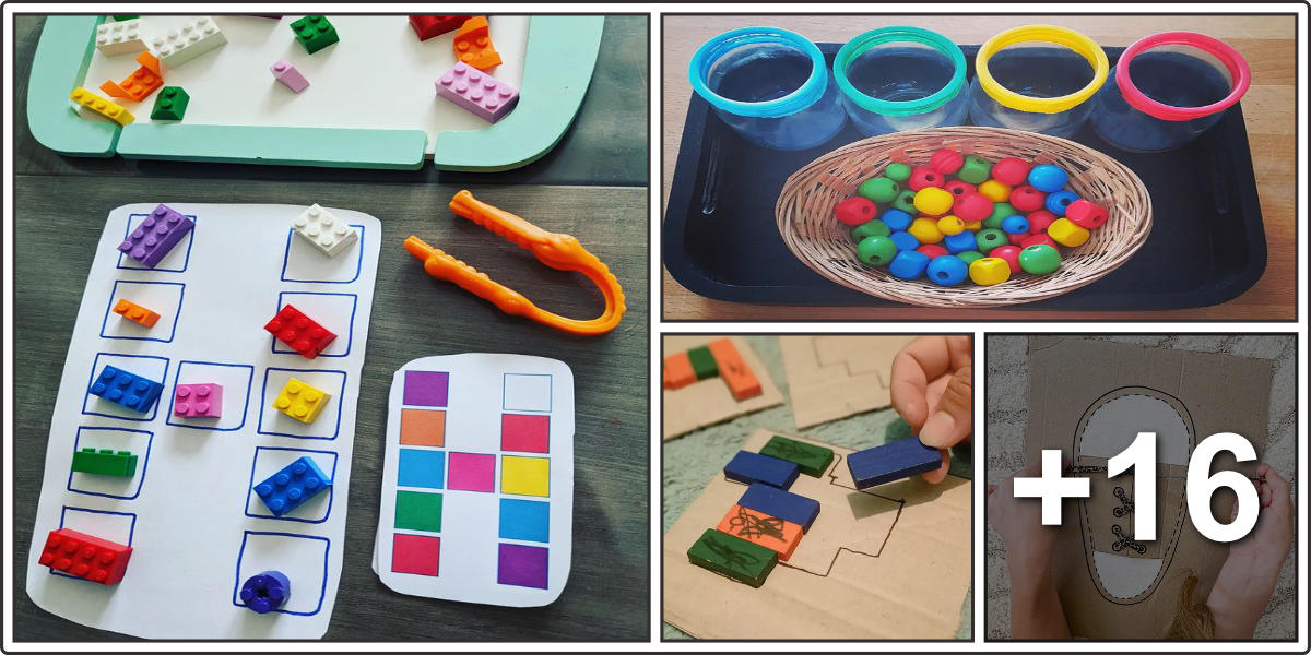 Fine motor activities, colors and sequences