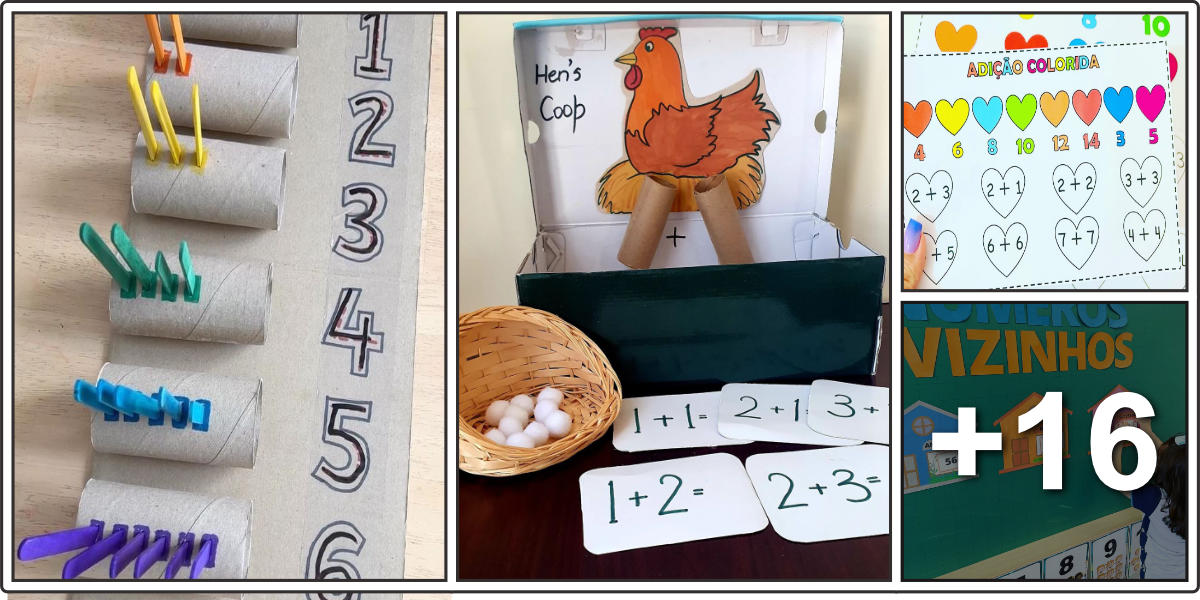 Math activity ideas for different ages.