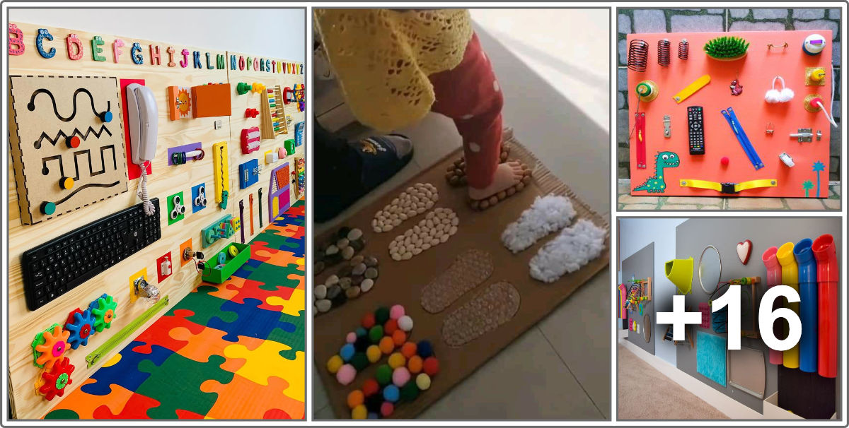 Sensorial Board Ideas to Work with Children