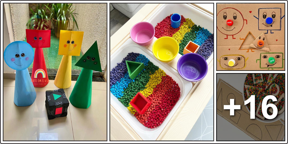 Playful activities for recognition of geometric figures