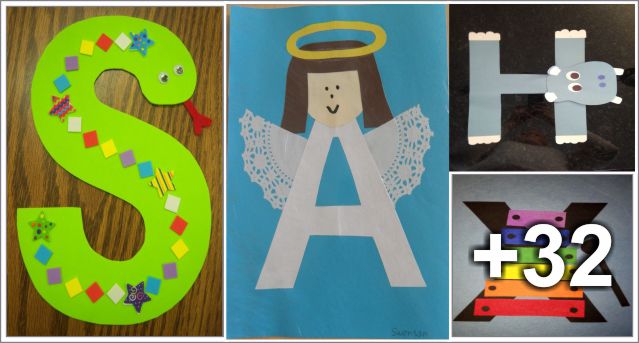 Alphabet letters crafts ideas