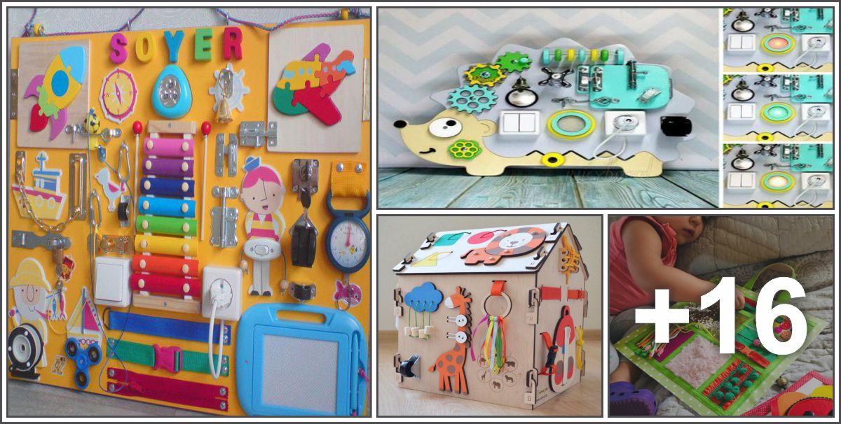 20 Ideas for Sensory Panels with different materials