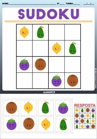 12 Atividades de Sudoku para crianças - Educação infantil e