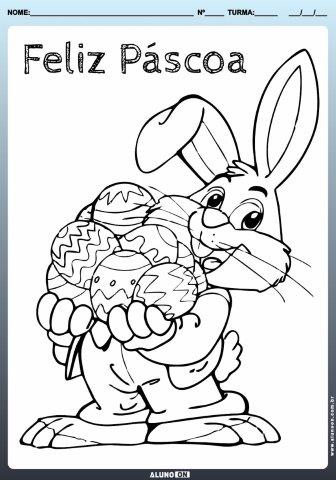 40 Desenhos de Coelhos para Colorir, Pintar e Imprimir - Online