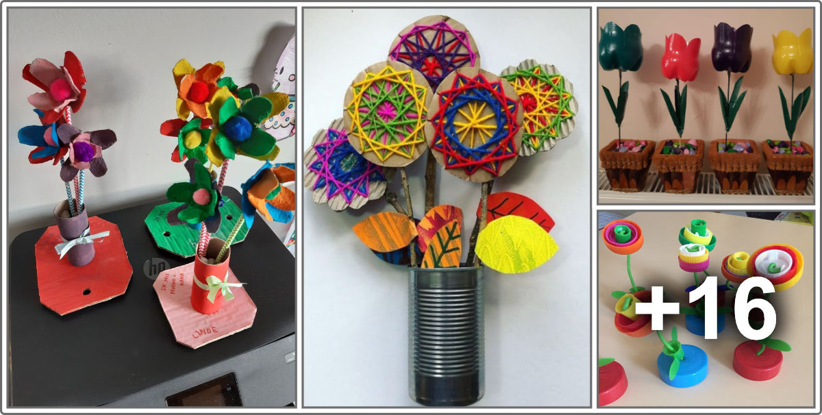 Ideas de Primavera con Materiales Reciclados