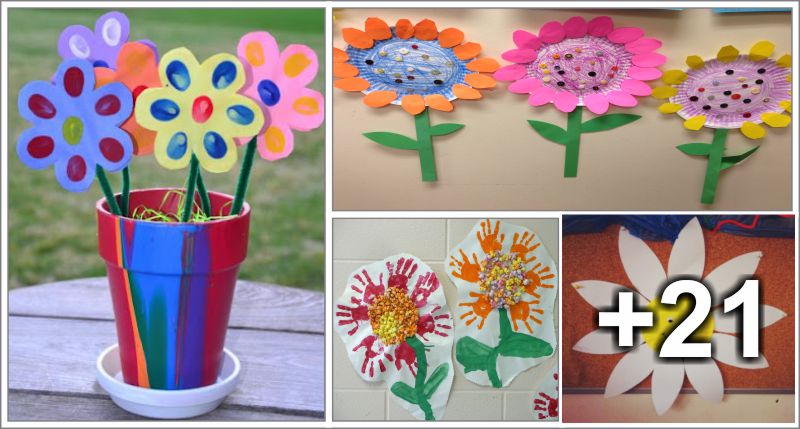 26 Flowers crafts for kids