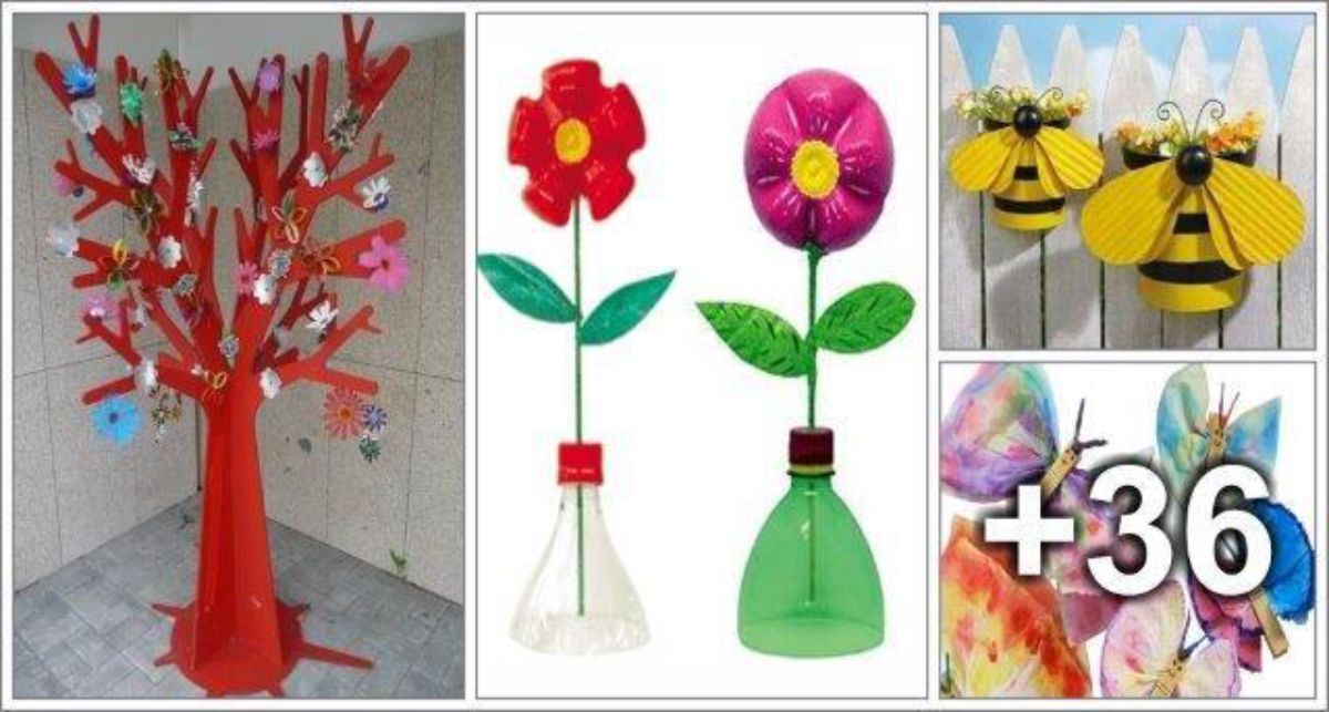 41 Spring ideas with recycled materials